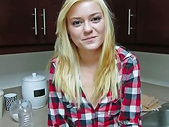 Chloe Foster, A Young And Thin Blonde, Has Intimate Moments With Her Partner In A Homemade Video